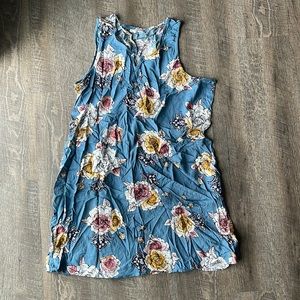 Maurice’s plus size 1. Blue floral tank dress.